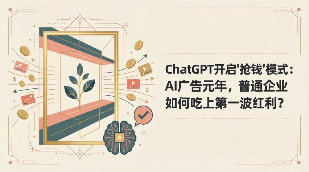 ChatGPT开启广告模式：AI广告元年，普通企业如何吃上第一波红利？